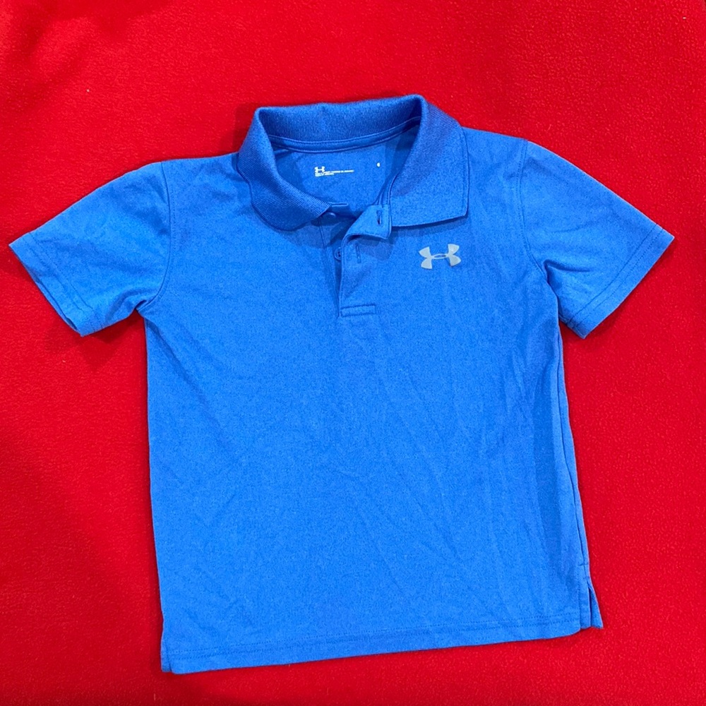 Under Armour Blue Polo Boys size 6